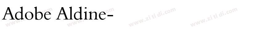 Adobe Aldine字体转换